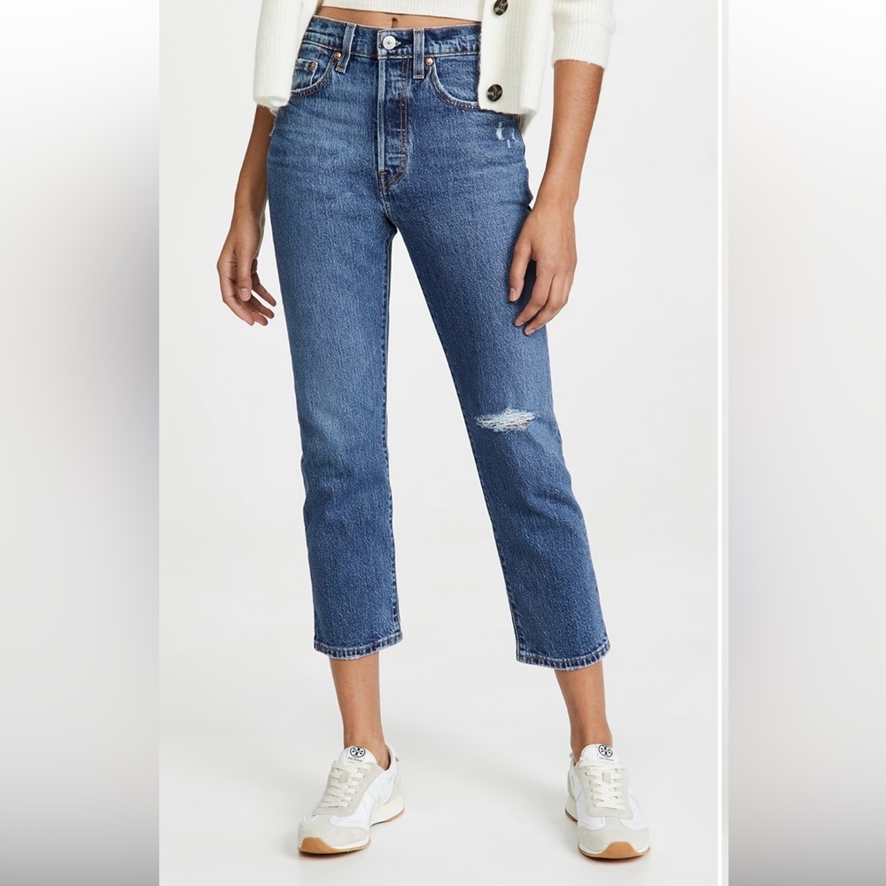 Women's Levi’s 501 Crop Blue Jeans